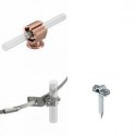 Conductor holder for lightning protection