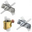 Connection clamp for earth rods