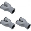 Coupler for corrugated plastic hoses