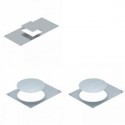 Cover for underfloor installation duct flush floor open
