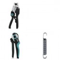 Crimp tool cable lugs, cable end sleeves, screen connection
