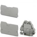 Endplate and partition plate for terminal block