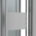 Front plate for unit with modular spacing 19 inch