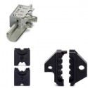 Insert for crimp tool cable lugs, cable end sleeves, screen connection