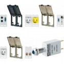 Interfaces cabinets, beacons and luminaries