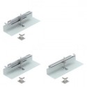 Junction unit for underfloor installation duct flush floor open