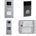 Push button panel door communication