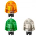 Rotating beacon alarm luminaire