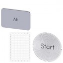 Text plate for command devices