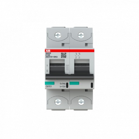 ABB 2CCG001230R0001 2CCG001230R0001 ABB Int. aut. S802P-C100 2p 100A C 50kA