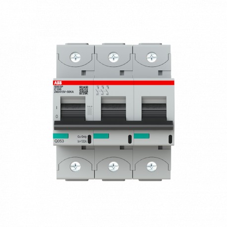 ABB 2CCG001233R0001 2CCG001233R0001 ABB Int. aut. S803P-C100 3p 100A C 50kA