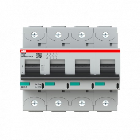 ABB 2CCG001260R0001 2CCG001260R0001 ABB Int. aut. S804P-K100 4p 100A K 50kA