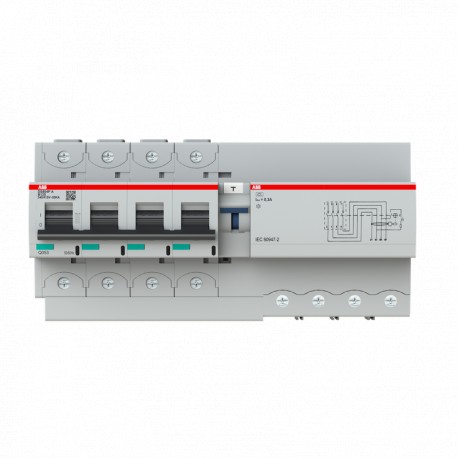 Abb 2CCG001318R0001 Int. Com. DS800 4p B125 A 50kA 0.3A
