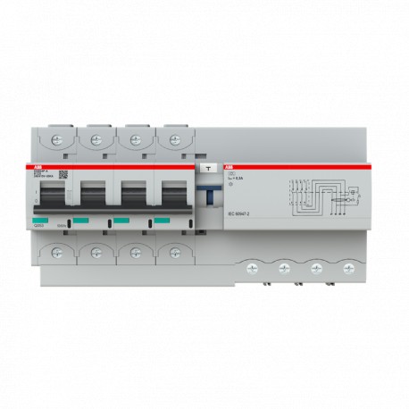 Abb 2CCG001321R0001 Int. Com. DS800 4p K125 A 50kA 0.3A