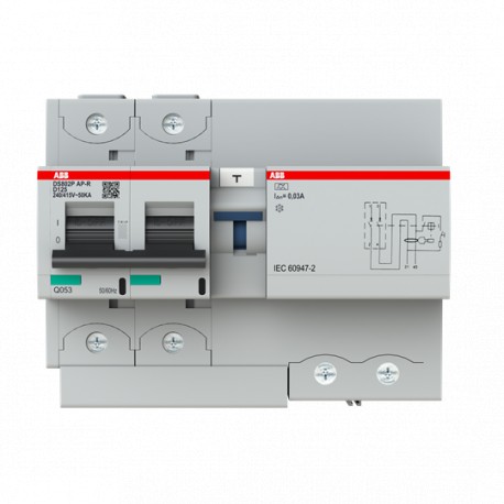 Abb 2CCG001340R0001 Int. Com. DS800 2p D125 A-APR 50kA 30mA