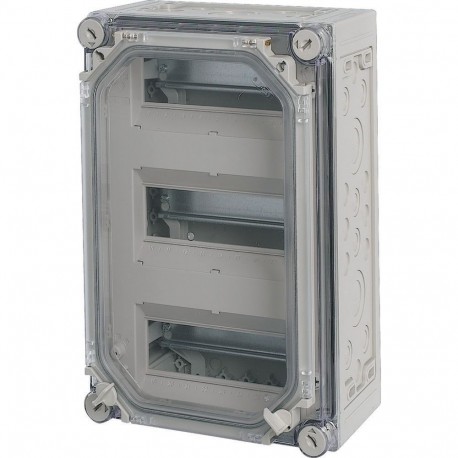 Eaton-moeller AE/I43E/T Y7-2612 EATON ELECTRIC MCB enclosure, +door, 3x9space units, HxWxD 375x250x150mm
