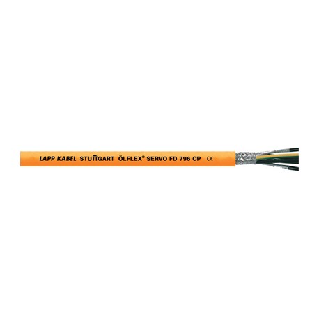 Lapp 0027967 ÖLFLEX SERVO FD 796CP 4G50+(2x1,5) LAPP Screened servo cable with PUR outer sheath for highly dynami..