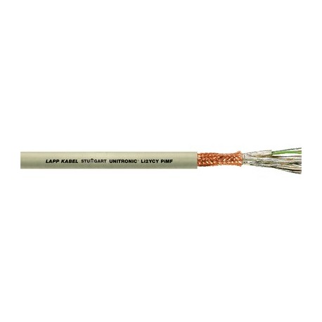 Lapp 0034064 UNITRONIC Li2YCY PiMF 8x2x0,5 LAPP Screened data transmission cable with PE core insulation and pair..