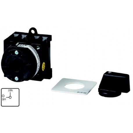 EATON - MOELLER T0-1-102/XZ T0-1-102/XZ 005736 Y7-5736 EATON ELECTRIC On-Off switch, 2 pole, 20 A, 90 °, rear mounting, Basic switch
