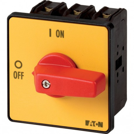 Eaton-moeller P3-100/E-RT/N Y7-7280 EATON ELECTRIC On-Off switch, 3 pole + N, 100 A, Emergency-Stop function, flush..