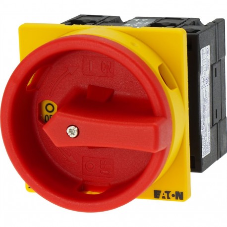 EATON - MOELLER T3-2-8324/EA/SVB T3-2-8324/EA/SVB 008771 Y7-8771 EATON ELECTRIC Main switch, 4 pole, 32 A, Emergency-Stop function, 90 °, flu..