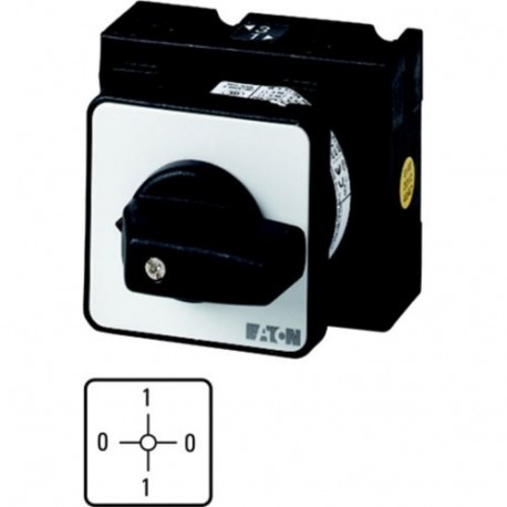 EATON - MOELLER T0-1-15041/E T0-1-15041/E 009080 Y7-9080 EATON ELECTRIC ON-OFF switches, Contacts: 2, 20 A, front plate: 0-1-0-1, 90 °, m..