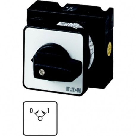 Eaton-moeller T0-1-8/E Y7-9383 EATON ELECTRIC ON-OFF button, Contacts: 2, 20 A, front plate: 0 1, 45 °, momentary, ..