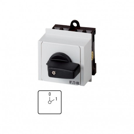 EATON - MOELLER T0-1-8201/IVS T0-1-8201/IVS 009479 Y7-9479 EATON ELECTRIC ON-OFF switches, Contacts: 2, 20 A, front plate: 0-1, 60 °, main..