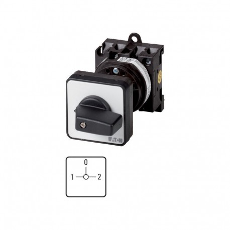 Eaton-moeller T0-1-8218/Z Y7-9559 EATON ELECTRIC Changeoverswitches, Contacts: 2, 20 A, front plate: 1-0-2, 90 °, m..