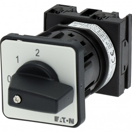 EATON - MOELLER T0-1-8310/EZ T0-1-8310/EZ 009775 Y7-9775 EATON ELECTRIC Step switches, Contacts: 2, 20 A, front plate: 0-2, 45 °, maintai..
