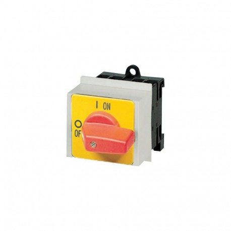 Eaton-moeller P1-25/IVS-RT/2HI11 Y7-10953 EATON ELECTRIC On-Off switch, 3 pole + 2 N/O + 2 N/C, 25 A, Emergency-Sto..