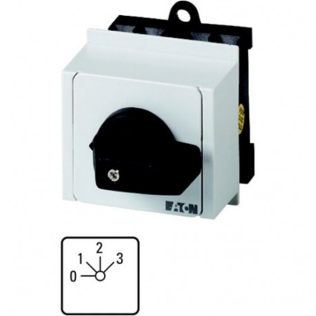 EATON - MOELLER T0-2-142/IVS T0-2-142/IVS 011135 Y7-11135 EATON ELECTRIC Step switches, Contacts: 3, 20 A, front plate: 0-5, 45 °, mainta..