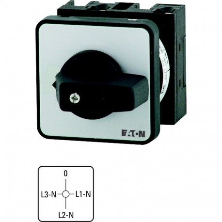 EATON - MOELLER T0-2-15177/E T0-2-15177/E 011314 Y7-11314 EATON ELECTRIC Voltmeter selector switches, Contacts: 4, 20 A, 3 x phase-N, fro..