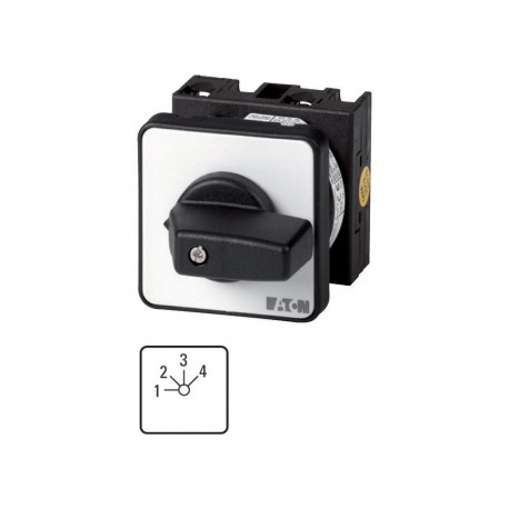 Eaton-moeller T0-2-178/E Y7-11523 EATON ELECTRIC Step switches, Contacts: 4, 20 A, front plate: 1-4, 45 °, maintain..
