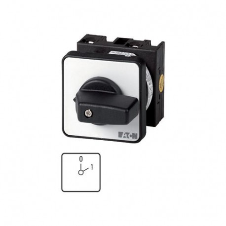EATON - MOELLER T0-2-8203/EZ T0-2-8203/EZ 011713 Y7-11713 EATON ELECTRIC ON-OFF switches, Contacts: 4, 20 A, front plate: 0-1, 60 °, main..