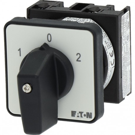 EATON - MOELLER T0-1-8210/E T0-1-8210/E 012742 Y7-12742 EATON ELECTRIC Changeoverswitches, Contacts: 2, 20 A, front plate: 1-0-2, 60 °, ..