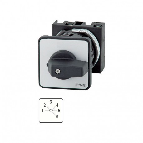 EATON - MOELLER T0-3-151/EZ T0-3-151/EZ 012916 Y7-12916 EATON ELECTRIC Step switches, Contacts: 6, 20 A, front plate: 1-6, 45 °, maintai..