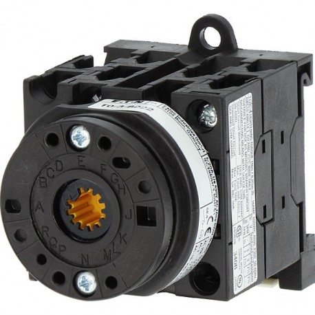 EATON - MOELLER T0-3-8222/XZ T0-3-8222/XZ 013445 Y7-13445 EATON ELECTRIC Changeoverswitches, Contacts: 6, 20 A, 90 °, rear mounting, Basi..