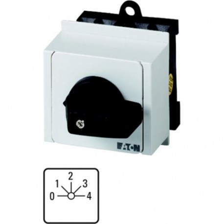 EATON - MOELLER T0-4-15132/IVS T0-4-15132/IVS 013644 Y7-13644 EATON ELECTRIC Step switches, Contacts: 8, 20 A, front plate: 0-4, 45 °, main..