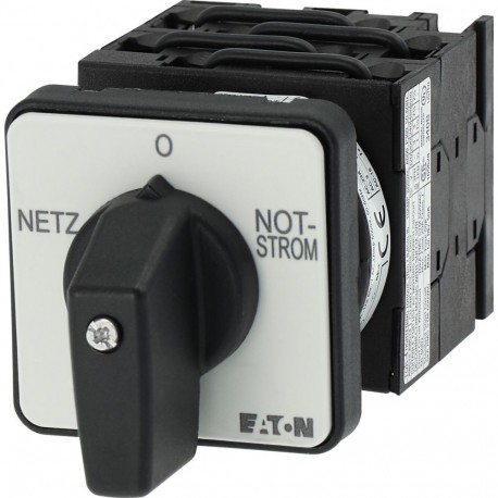 Eaton-moeller T0-4-41/E Y7-13842 EATON ELECTRIC Changeoverswitches, Contacts: 8, 20 A, front plate: Netz-0-Notstrom..