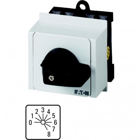 Eaton-moeller T0-4-8246/IVS Y7-13968 EATON ELECTRIC Step switches, Contacts: 8, 20 A, front plate: 0-8, 30 °, maint..