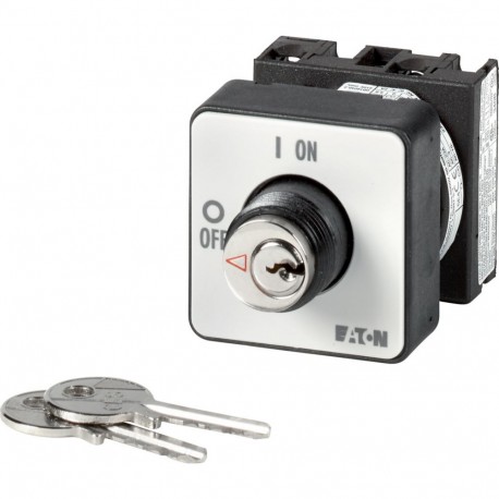 EATON - MOELLER T0-1-102/EZ/S T0-1-102/EZ/S 014933 Y7-14933 EATON ELECTRIC ON-OFF switches, 2 pole, 20 A, Key operated lock mechanism S-T0..