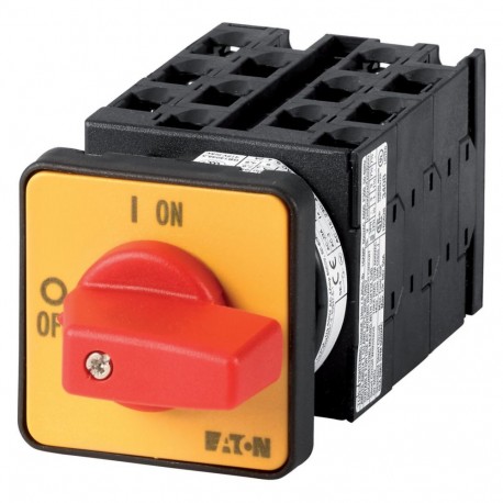 Eaton-moeller T0-6-15168/E-RT Y7-15374 EATON ELECTRIC On-Off switch, 9-pole + 2 N/O + 1 N/C, 20 A, Emergency-Stop f..