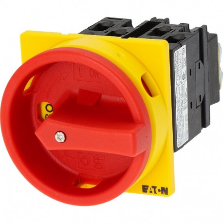 EATON - MOELLER T0-3-15683/EA/SVB T0-3-15683/EA/SVB 015571 Y7-15571 EATON ELECTRIC Main switch, 3 pole + 2 N/O + 1 N/C, 20 A, Emergency-Stop f..