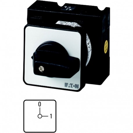 EATON - MOELLER T3-1-79/E T3-1-79/E 016729 Y7-16729 EATON ELECTRIC Universal control switches, Contacts: 2, 32 A, front plate: 0-1, 90..