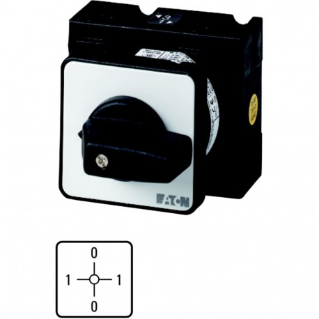 EATON - MOELLER T3-1-8002/E T3-1-8002/E 016932 Y7-16932 EATON ELECTRIC Voltmeter selector switches, Contacts: 2, 32 A, front plate: 0-1-..