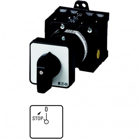 Eaton-moeller T3-1-8172/Z Y7-16989 EATON ELECTRIC On switches, Contacts: 4, 32 A, front plate: STOP 0, 45 °, moment..