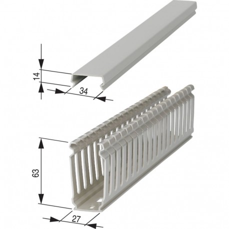 Eaton-moeller KL25/60 2466401 EATON ELECTRIC Cable duct, PVC, HxWxL 60x25x1500mm