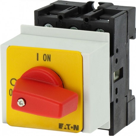 Eaton-moeller P1-32/IVS-RT Y7-22632 EATON ELECTRIC On-Off switch, 3 pole, 32 A, Emergency-Stop function, service di..