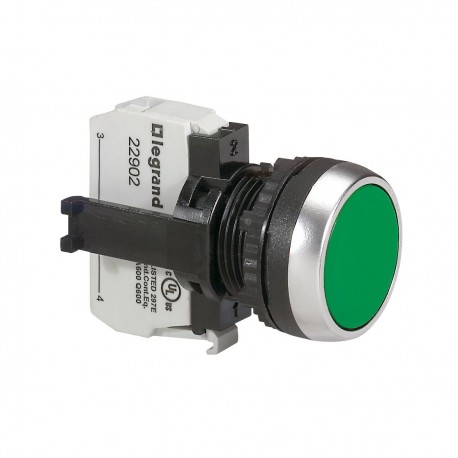 LEGRAND 023702 023702 LEGRAND PUSHBUTTON FLUSH GREEN + 1NO